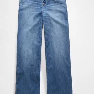 AE Dreamy Drape Stretch Super High-Waisted Baggy Wide-Leg Jean